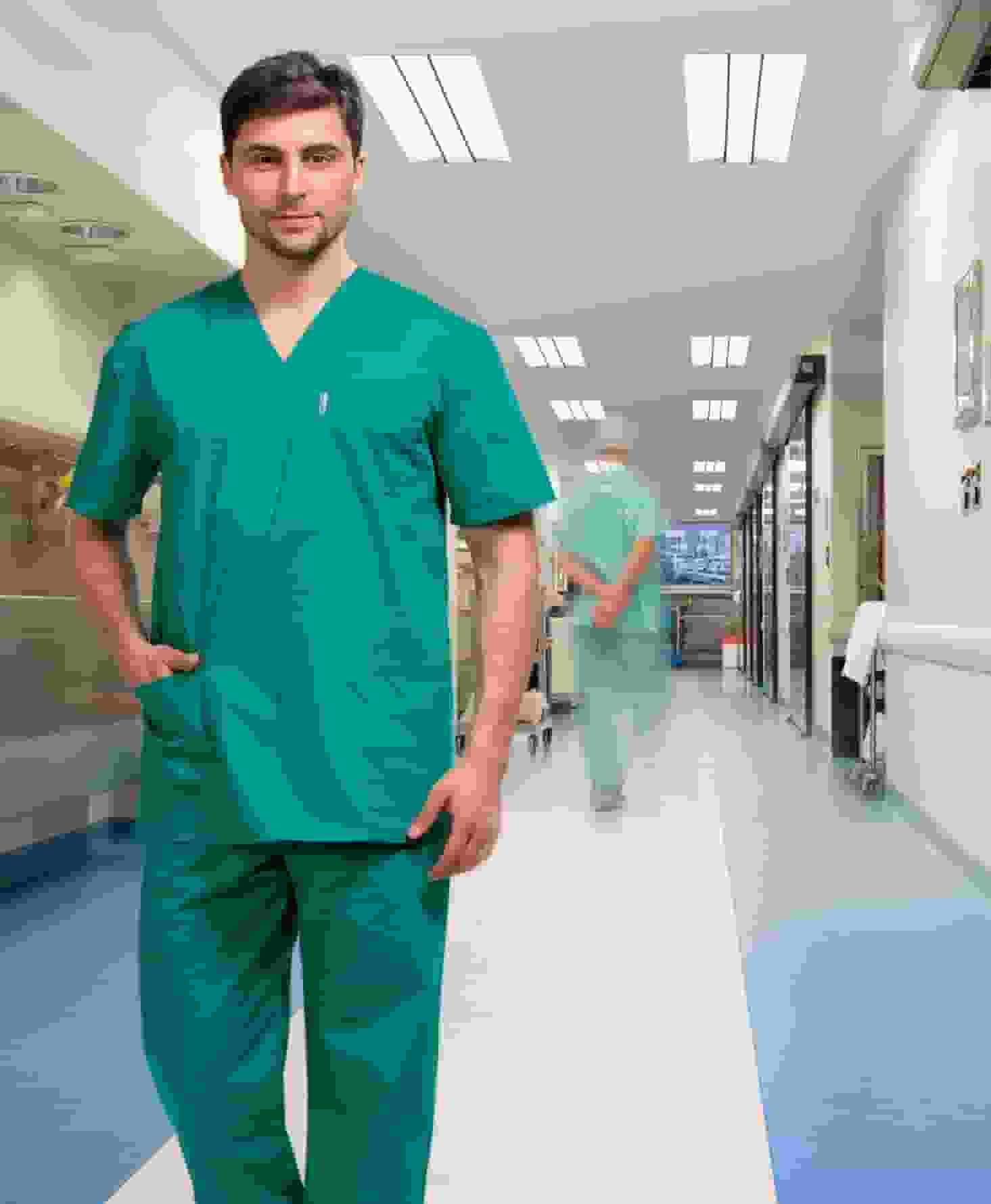 Костюм хирурга универсальный зеленый